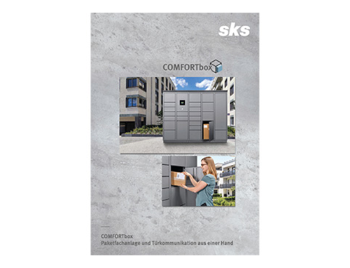 Flyer Paketfachanlage COMFORTbox Titel COMFORTbox