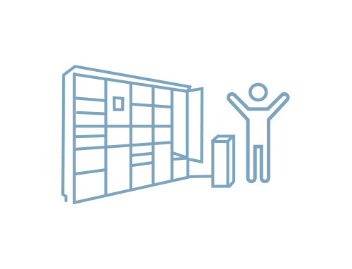 Paketempfang Icon Paketfachnutzung