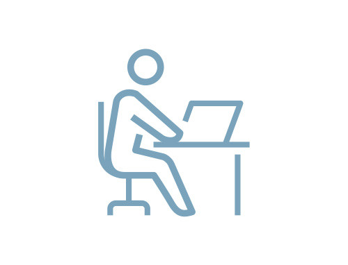 Ergonomische Arbeitsplätze Icon Arbeitsplatz