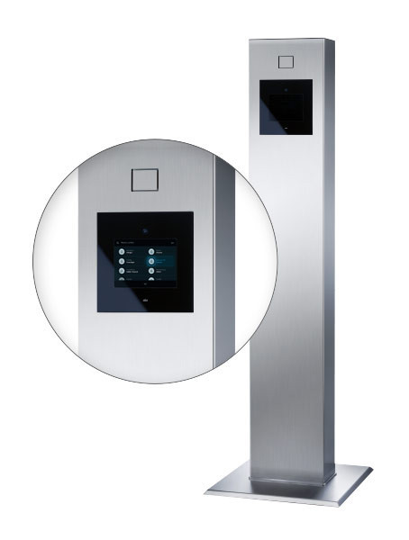 Detailaufnahme COMFORT Integration in einer Stele