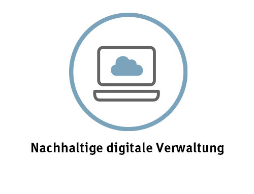 Icon digitale Verwaltung