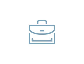 Icon Karriere mit Aktentasche